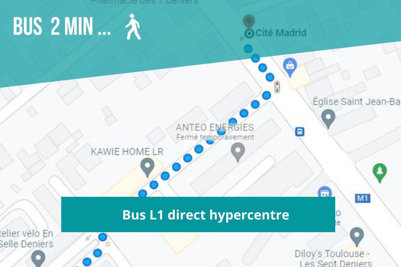 Le Rosier - 7 Deniers - Proche Airbus - Bus Direct Centre * Toulouse